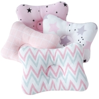Muslinlife Soft Cotton Shaping Kids Pillow Travel Neck Pillow Toddler Baby Kids Sleep Pillow Anti Roll Dropship