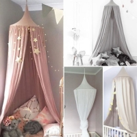 New Baby Bed Curtain Children Baby Room Crib Netting Baby Bed Tent Cotton Hung Dome Baby Mosquito Net Photography Props