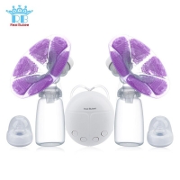 Real Bubee Double Electric Breast Pumps Powerful Nipple Suction Baby Milk Bottle Cold Heat Pad Nippl USB Electric Breast Pump