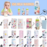 USB Milk Bottle Warmer Baby Water Bottle Warmer Portable Infant Milk Feeding Bottle Heated Cover Baby Nursing Insulated Bag
