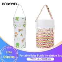Hot Sale Cartoon Baby Bottle Bag Portable Baby Bottle Insulation Bags Mummy Handbag Milk Thermal Food Warm Bags Baby Thermal bag