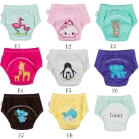 Waterproof Training Pants for Babies - 11/11 Promotion (Pack of 10) - Embroidered Diapers Underwear for Baby Training - Size 0-3