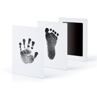 Safe and Non-Toxic Baby Hand and Footprint Ink Pad Kit - Perfect for Baby Showers and Inkless Prints of Baby Paw and Foot Prints.
