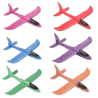5-10pcs/lot Foam Material Hand Throw Plane Outdoor Launch Glider Children's Gift Model Toy 48 Cm Fun Children's Helicopter Toys