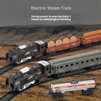 Electric Train Model with Track Railway Toys Battery Operated Classical Simulation High-speed Rail toys for children