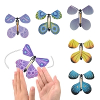 5/10pcs Flying in the Book Fairy Rubber Band Powered Wind Up Great Surprise Birthday Wedding Card Gift Butterfly Card Magic Toy