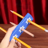 Pencil Penetration Coins Magic Tricks Magia Trick Toys Children Easy Close up Fun Magic Props Easy to Do