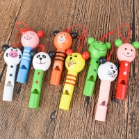 1Pcs Baby Toys Animal Whistle Wooden Whistling Educational Toys Child Whistle Wooden Toys Child Gift Musical Instrument