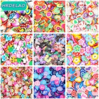 1000pcs Cartoons Fruit Slices Addition For Nail Art Slimes Charm Filler For Diy Slimes Accessories Supplies Decoration Toys Gift