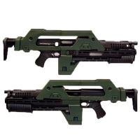 1:1 Aliens vs Predator M41A Pulse Rifle DIY 3D Paper Model Building Kit Cardboard Art Crafts Child Educational Puzzle Toys