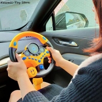 Electric Simulation Steering Wheel Toy With Light And Sound Educational Children Co-Pilot Children'S Car Toy Vocal Toy Gift