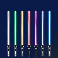 Lightsaber 2 In 1 RGB Adjustable Light Saber Toys Children Double Switch Sword Toys For Boys Luminous Gifts light saber