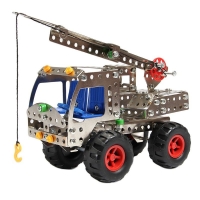 DIY metal engineering car series assembling building blocks Educational science toys children's disassembly alloy model