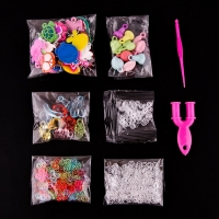DIY Loom Rubber Band Bracelet Pendants Tassel Rope Girl Gift Colorful Fruit Beads Toy Jewelry Making S Bulb Buckle Accessories
