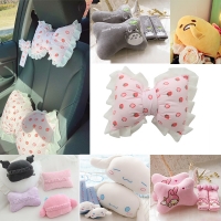 Japan Cartoon Melody/KT/Dingdang Cat Car Pillow Neck Cartoon Lazy Egg Plush Car Seat Cushion Kids Headrest Car Accessor