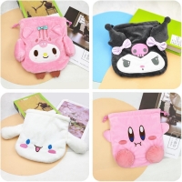Kawaii Cinnamoroll Sanrio Plush My Melody Cute Kirby Plushie Bag Anime Stuffed Animals Coin Purse Soft Drawstring Pocket Toys