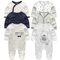 Newborn Baby winter clothes 2/3pcs baby boys girls rompers long Sleeve clothing roupas infantis menino Overalls Costumes