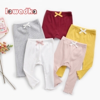Lawadka Spring Newborn Baby Girls Pants Casual Leggings Fashion Kids PP Pants For Girls Toddler Baby Long Trousers Children Soft