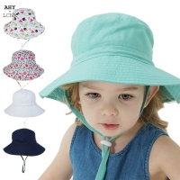 Summer Baby Sun Hat Boys Cap Children Panama Unisex Beach Girls Bucket Hats Cartoon Infant Caps UV Protection