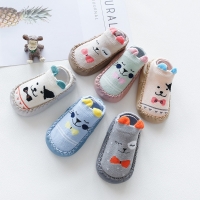 2022 New born Baby Socks With Rubber Soles Infant Baby Girls Boys Shoes Spring Autumn Baby Floor Socks Anti Slip Soft Sole Sock