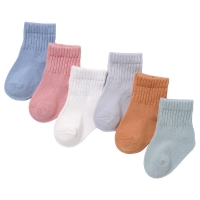 lawadka 6Pairs/set Newborn Baby Boy Socks Cotton Baby Girl Socks Autumn Winter Baby Socks for Girls Cartoon Striped Infant Thing