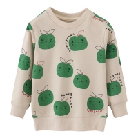 Jumping Meters New Arrival Apples Print  Girls Sweatshirts Hot Selling Children's Clothes Long Sleeve Autumn Shirts