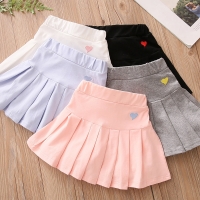 2022 Summer Fashion 3 4 6 8 9 10 12 Years Cotton School Children Clothing Dance Training For Lovey Baby Girls Skirt With Shorts