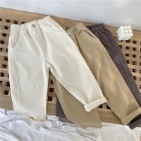VIDMID children's cotton pants new boys outer casual pants baby girls elastic pants P6061