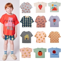 2022 Summer BC Kids T-shirts Cartoon Bobo Children's T Shirts Boys And Girls Top Clothes Set Baby Boy Girls clothes T-shirts