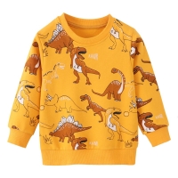 Jumping Meters New Arrivals Boys Girls Clothes Dinosaurs Print Autumn Spring Children's Clothes Hot Selling Kids Sweaters Tops