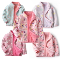 Jumping Meters New Girls Outwears Fleece for Winter Autumn Baby Jackets Coats Flowers Kids Girls Jacket
