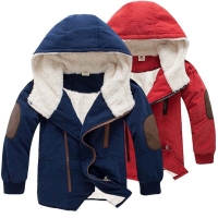 2-10 Year Winter Plus Fleece Warm GIrls Boys Jacket Cotton Thick Hooded Coat For Boy Kids Withstand The Severe Cold Outerwear
