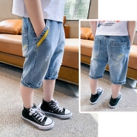 IENENS Summer Kids Baby Boys Jeans Clothes Denim Shorts Pants Elastic Waist Short Trousers Children Boy Casual Clothing Bottoms