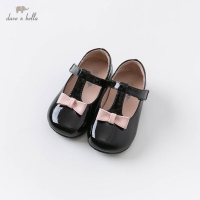 DB14720 Dave Bella spring autumn baby girl pink bow leather shoes children girls brand shoes
