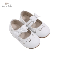 DB16527 Dave Bella spring fashion baby girls floral bow leather shoes children girls shoes