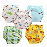 Baby Diapers Reusable Nappies Cloth Diaper Washable Infants Children Baby Cotton Training Pants Panties Nappy