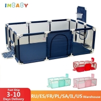 IMBABY Kids Furniture Playpen For Children Large Dry Pool Baby Playpen Safety Indoor Barriers Home Playground Park For 0-6 Years