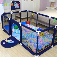 IMBABY Fence for Baby Foldable Playpen for Children Dry Pool Balls Kids Ball Pit Bed Fence Safety Barrier Child's Game Play Yard