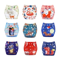 25PCS Baby Nappy Diaper Cover Pocket Cloth Diapers Reusable Baby Diaper Nappies Waterproof Pants Ajustable
