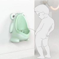 Baby Potty Toilet Urinal Frog Kids Potty Training Seat Baby Boys Toilet Infant Bathroom Wall-Mounted Urinal Girls Travel Potty