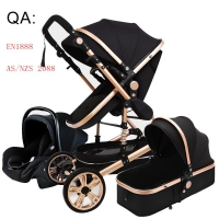 3-in-1 Luxury Baby Stroller - Portable and Comfortable