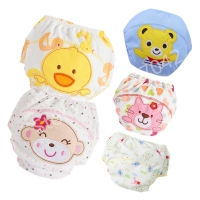 Reusable Cotton Training Pants Diapers for Infants and Children, Washable and Easy to Change