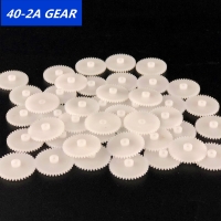 30pcs 40-2A Plastic Gears with 0.5 Modulus and 9 Teeth for 2mm Toy Car Motor Shaft. Miniature Toy Gears.