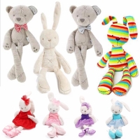 Baby Soft Brinquedos Plush Rabbit Bunny & Bear Sleeping Mate Stuffed & Plush Animals Toys