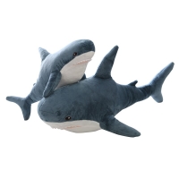 Soft Toy Shark Big Size Funny Soft Bite Shark Plush Toy Pillow Appease about 100cm Stuffed Animal Fish Pillow Toys for Children