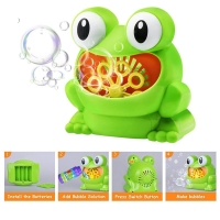 New Cute Automatic Bubble Maker Kids Frog Bubble Blower Machine Birthday Party Wedding 500 Bubbles /Minute Children Outdoor Toys