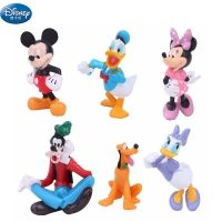 6 pcs/lot 7-9 cm Mickey Mouse Clubhouse   Action set Duck PVC  dolls girls Toy Figures