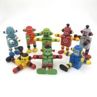 Novelty 11cm Newest Creative Colorful Deformable Kids DIY Educational Toy Christmas Gift Move Body Cute Robot Action Figure Toys