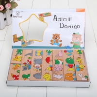 Sale Learning Educational Toys Puzzle Wooden Toy Animal Domino Wooden Puzzles Toy