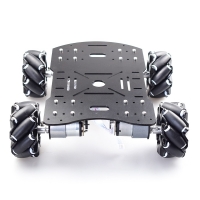 10KG load Metal Omni Mecanum Wheel Robot Car Chassis Kit with 4pcs Encoder Motor for Arduino Raspberry Pi DIY STEM Toy Parts